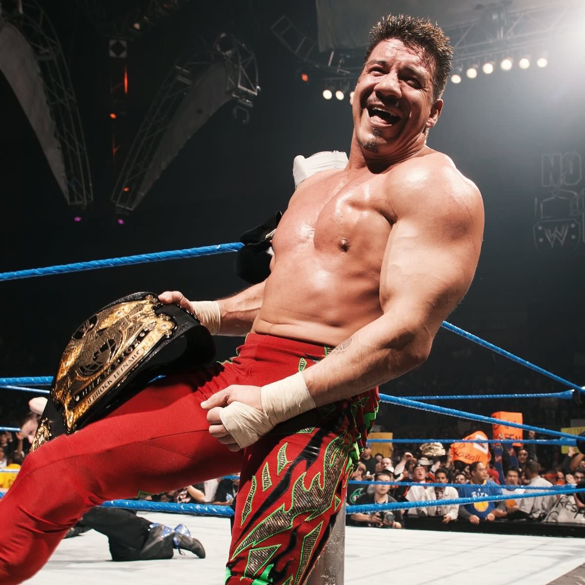 _TexasForever's tweet photo. You lied. 
You cheated. 
You stole our hearts. 

Happy 51st Birthday to the Texas legend Eddie Guerrero. Born in El Paso, TX https://t.co/TO7OIAsPgA