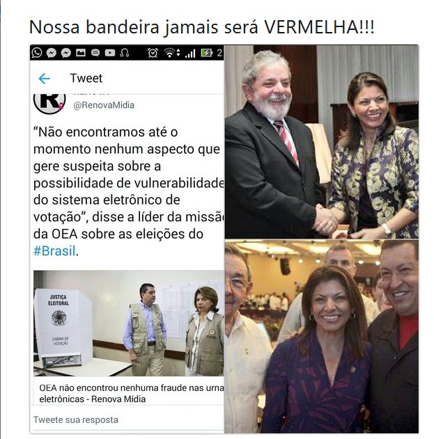 Resultado de imagem para OEA vermelha e criminosa