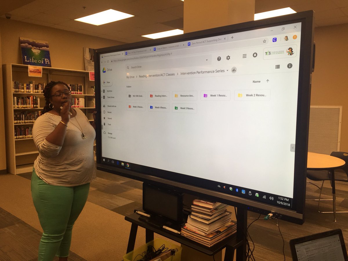 BryantStampede's tweet photo. Mrs. Hill, Mrs. Hale, & Ms. Hunt presented our reading intervention teachers with a plethora of reading intervention resources created by the ELA dept. “Our goal isn’t assignments. It’s to teach!” #StampedeTRANSFORMATION #TCSlearns #StampedeReads https://t.co/PjSOOJFZdN