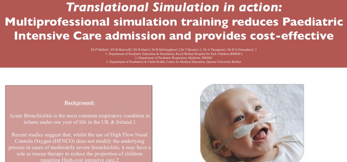 SimEdRBHSC's tweet photo. It’s the 3rd Annual @nishfn meeting this Thurs &amp; we r looking forward to seeing all NI #Sim &amp; #HF enthusiasts. We @SimEdRBHSC will be displaying some of this years work including - our Inaugural innovative #Simoff event, our #highflow work &amp; @PaedEmergencies collaboration #rbhsc https://t.co/Hcv2pIWG43