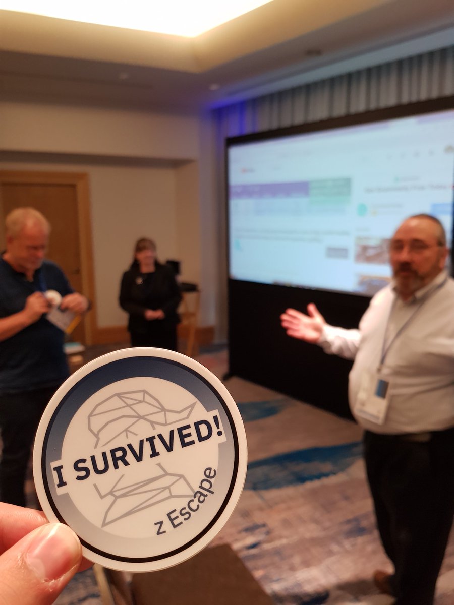 danisoldo's tweet photo. IBM Z security skills are your only chance to escape from the Z escape room! Great experience at #IBMTechU https://t.co/4OF13xqFVg