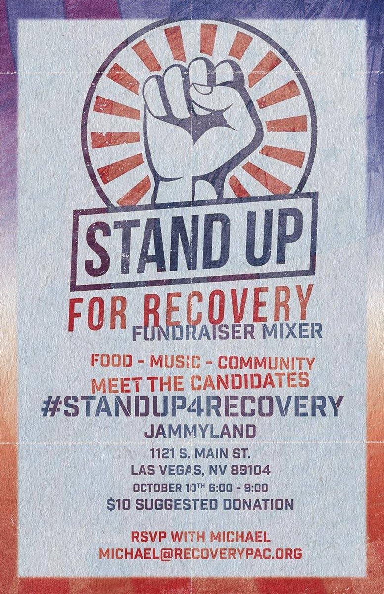 recoverypac's tweet photo. Our Merch is stocked and ready to go! Pick up yours at our fundraiser tomorrow. #standup4recovery #recoveryvotes #merch #recoverypac #lasvegas #artsdistrict  #artdistrict #dtlv #vegasstrong #lasvegas #jammyland @jammylandlv https://t.co/8yGcPi9bg0