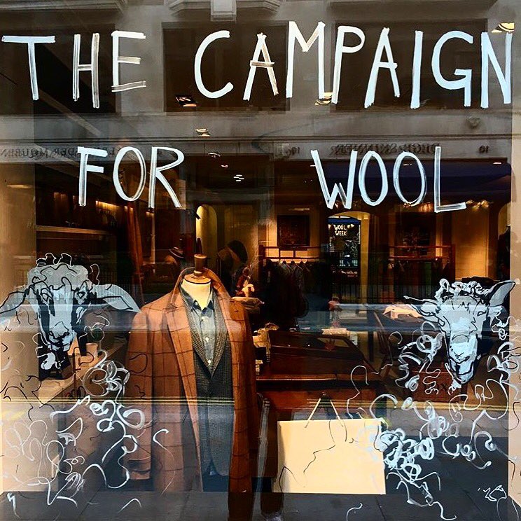 Wool Week 2018
The Merchant Fox, 37 Savile Row.
11am - 6pm ⁦<a href="/TheMerchantFox/">The Merchant Fox</a>⁩ +⁦<a href="/Campaignforwool/">.</a>⁩