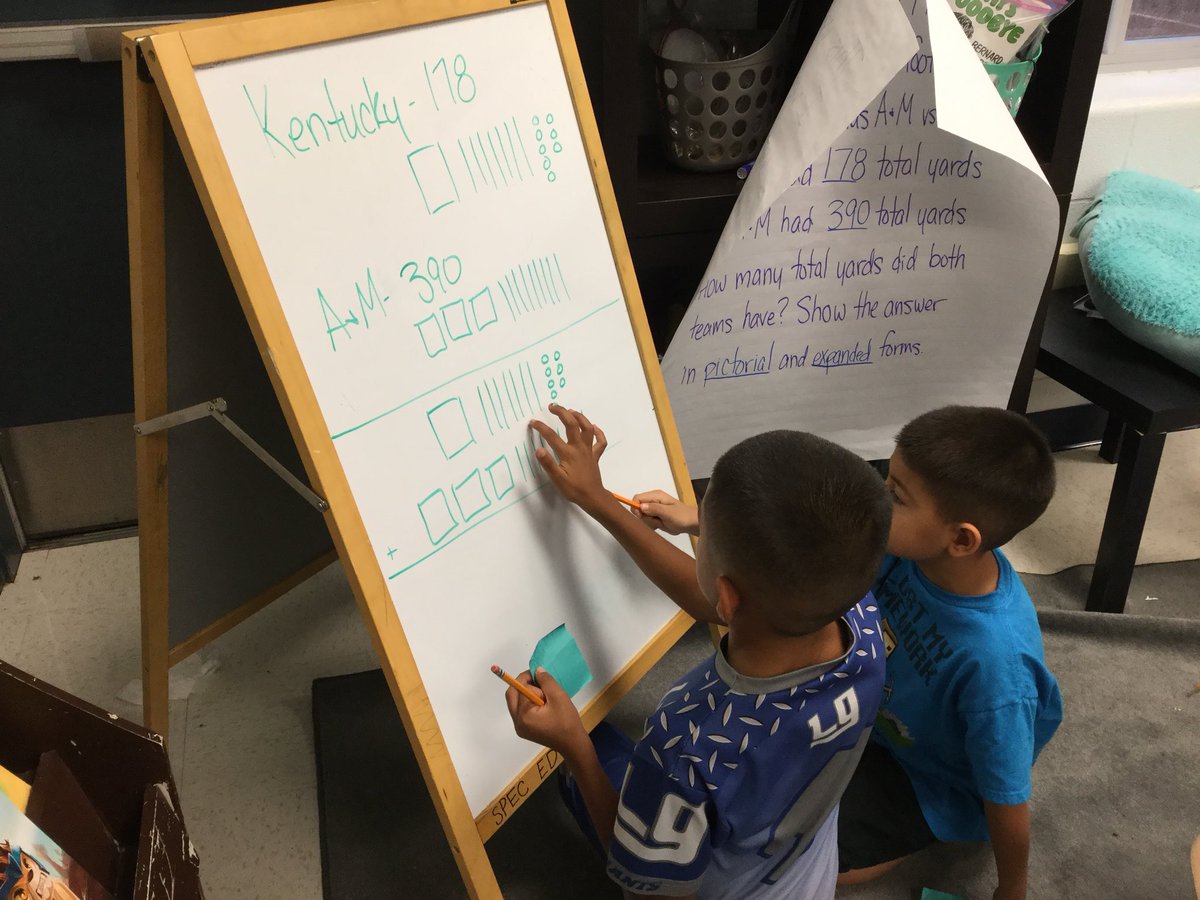 sgarcia8121's tweet photo. Solving the word problem @virginia_arocha #starwildcard #GarciaMathTime #gigem https://t.co/ywRDe5CdEY