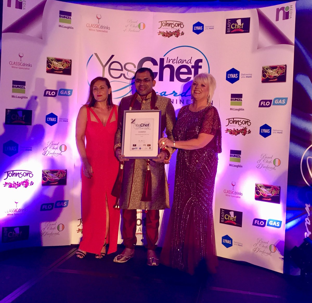COhAnnrachain's tweet photo. Chandpur doing Donegal Town proud @radissonsligo #yeschefawards2019 #Donegal #meetindonegal https://t.co/p4fqEqZ1Jz