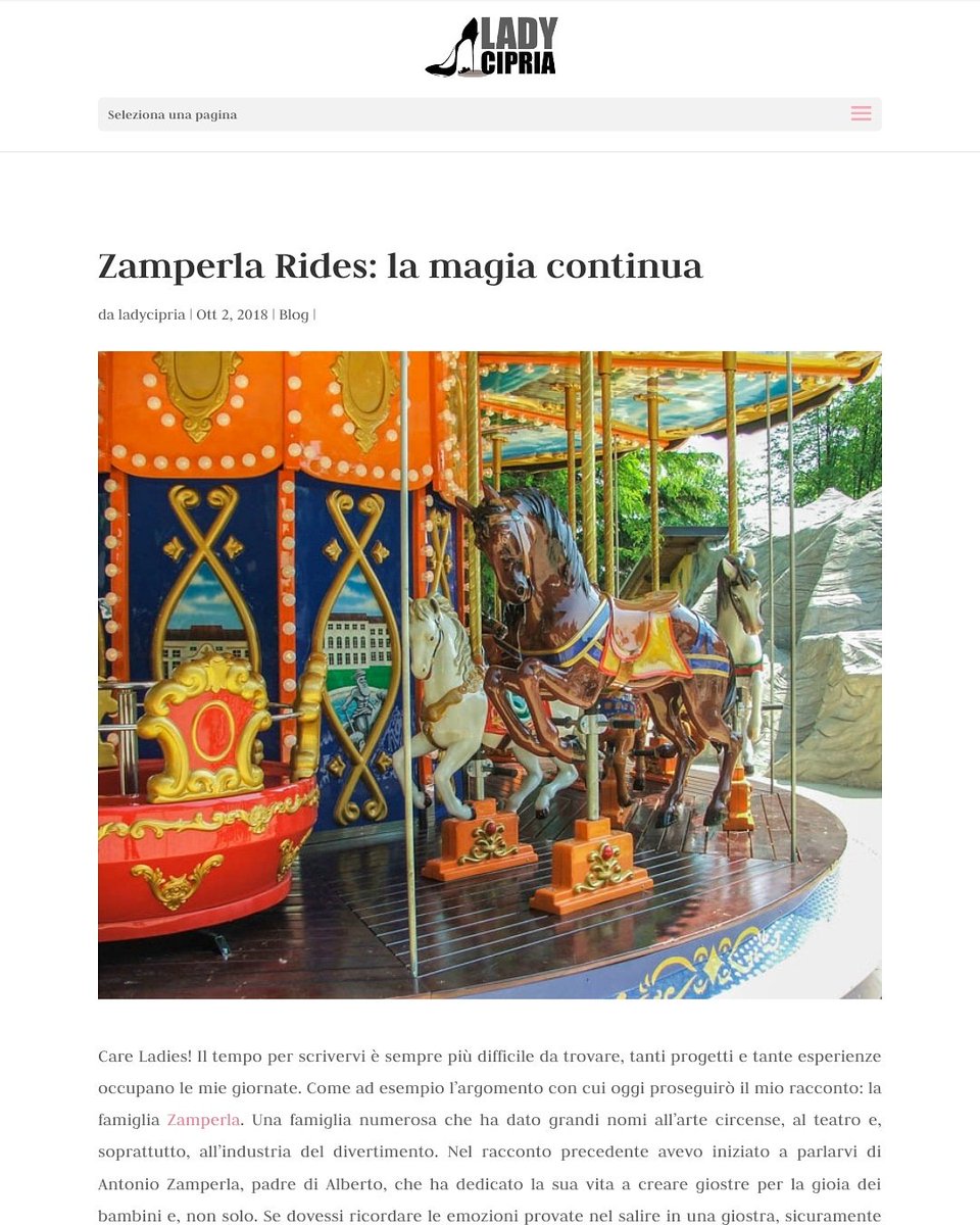 ZAMPERLA RIDES LA MAGIA CONTINUA...🎢🎡🎠
Vi aspetto nel blog un nuovo articolo
ladycipria.it/2018/10/02/zam…