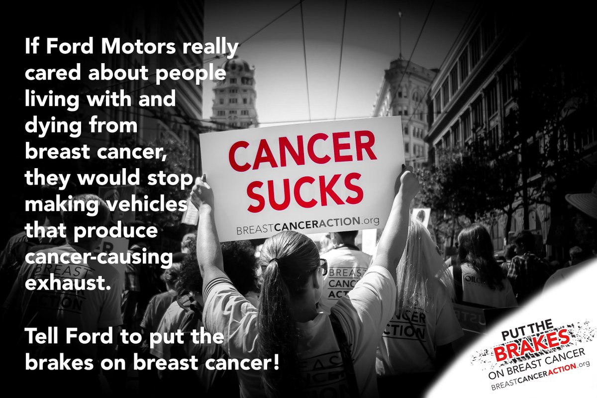 BCAction's tweet photo. .@Ford Motors says they're "dedicated to fueling the spirit" of those living w/ breast cancer, but the truth is their cars and trucks are fueling the *risk* of #breastcancer.

Tell #Ford to stop #pinkwashing &amp; #PutTheBrakesOn: https://t.co/I1kBlA07lp
#BreastCancerAwarenessMonth https://t.co/IoSLpzUEzn