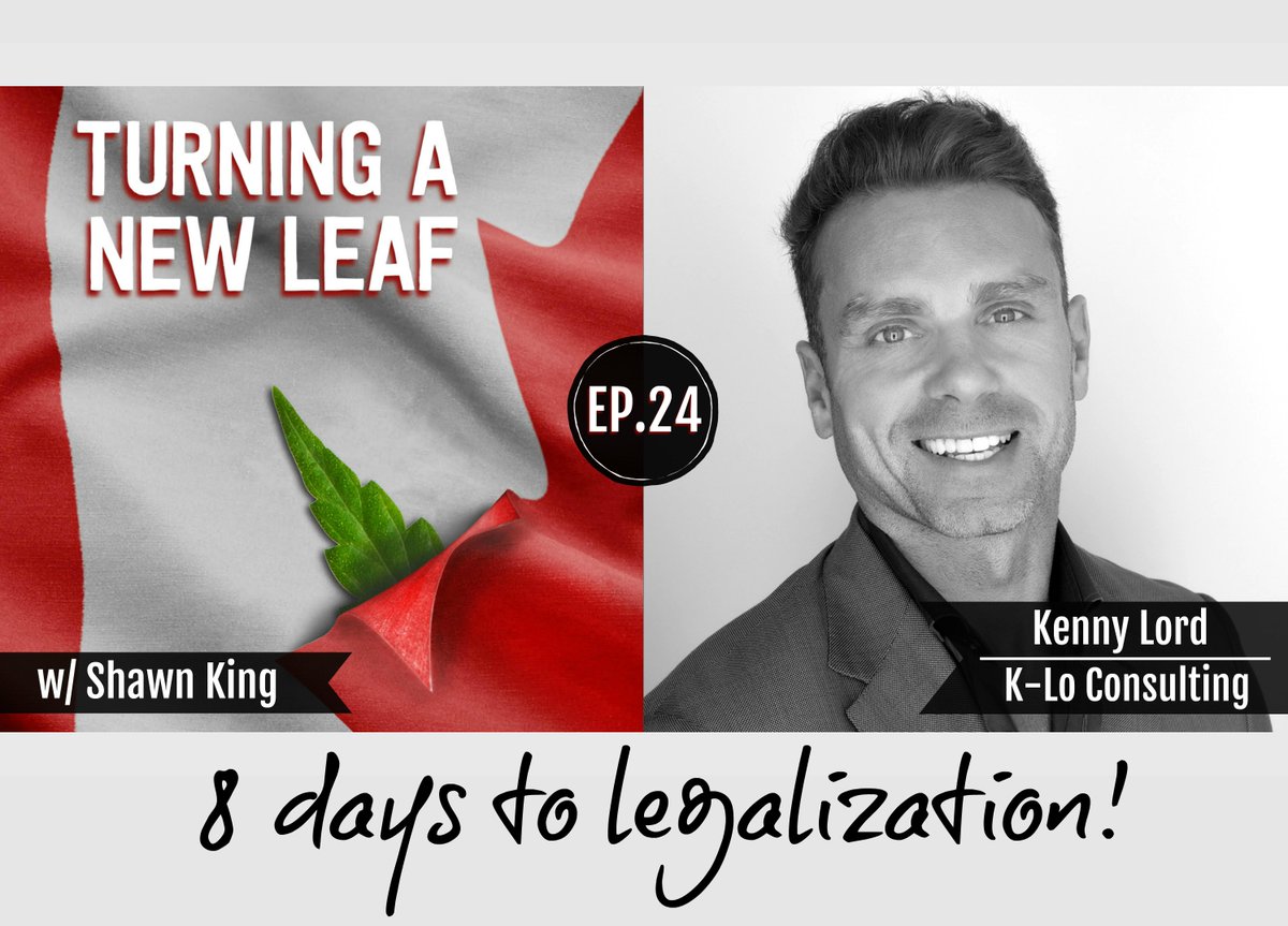 Ep24 of <a href="/ANewLeafPod/">Turning A New Leaf</a> is live! We host Kenny Lord; advisor, entrepreneur, &amp; innovator in the cannabis community. With legalization just 8 days away, we discuss the evolving public perception, new groups of users, &amp; exciting health research possibilities!
🎧>bit.ly/TANLep24