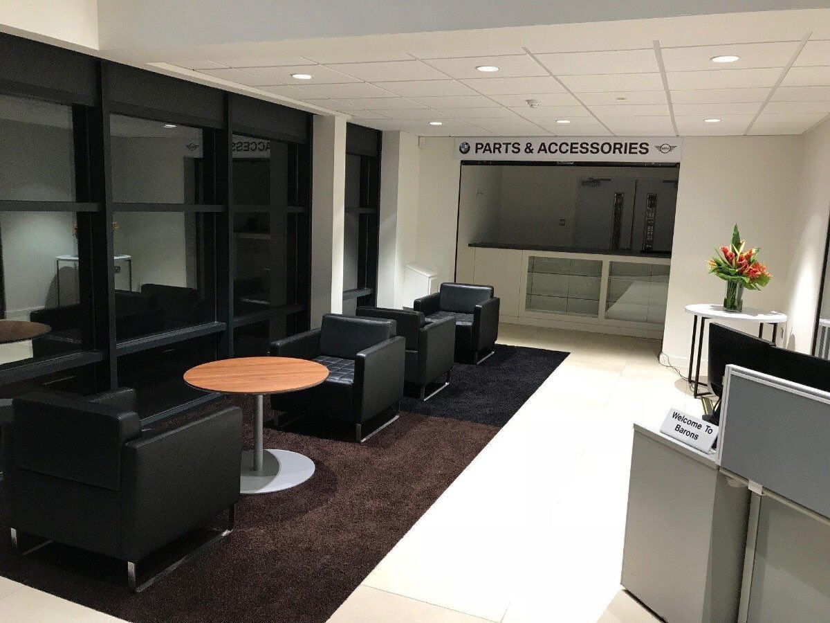 IPLimited's tweet image. Barrons BMW After Sales Farnborough, after a recently completed project by IPL.  The client had partial occupation, through out all the project, which was undertaken in two phases.  We are pleased to report another very happy client.
