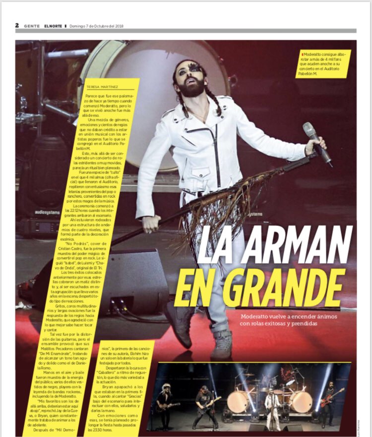 moderatto's tweet photo. Gracias a nuestros amigos de @elnorte por la nota 🙌🏻. https://t.co/96t21sxA0x