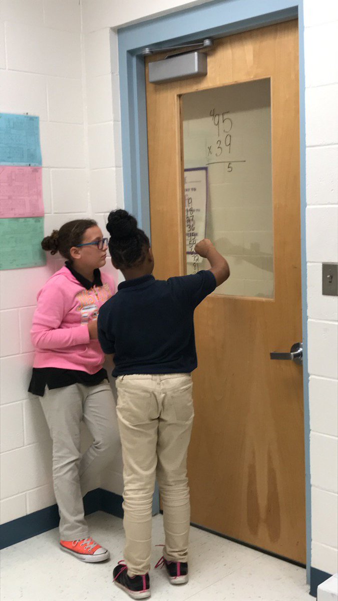 Maautrey14's tweet photo. When there is an opportunity to empower your students with their learning, but there isn’t a white board in the pod, you become flexible! #noboard #noproblem #usethewindow https://t.co/frBkne1bcO