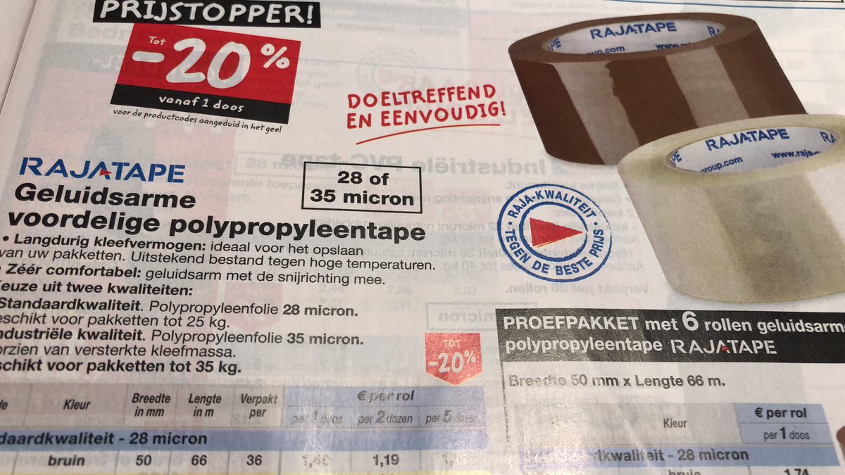 Van die dingen waarvan je niet wist dat het een issue was: te luidruchtig plakband. Maar dat is dus nu gelukkig opgelost.