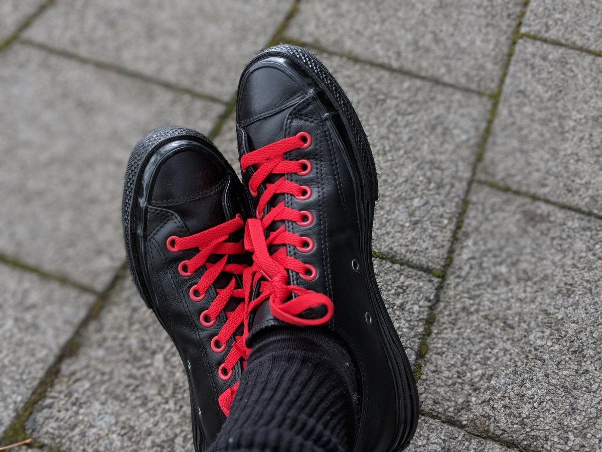 Leather converse shoes