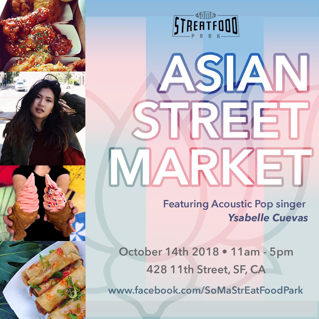 KollabSF's tweet photo. Catch @versoulmusic, @ysabellecuevas, @_str8jacket, and other talented artists performing at SoMa StrEat Food Park’s Asian Street Market benefitting Jean Parker Elementary this Sunday! Tickets here:  https://t.co/PHmHukEVZr https://t.co/sSvXcT4qQH