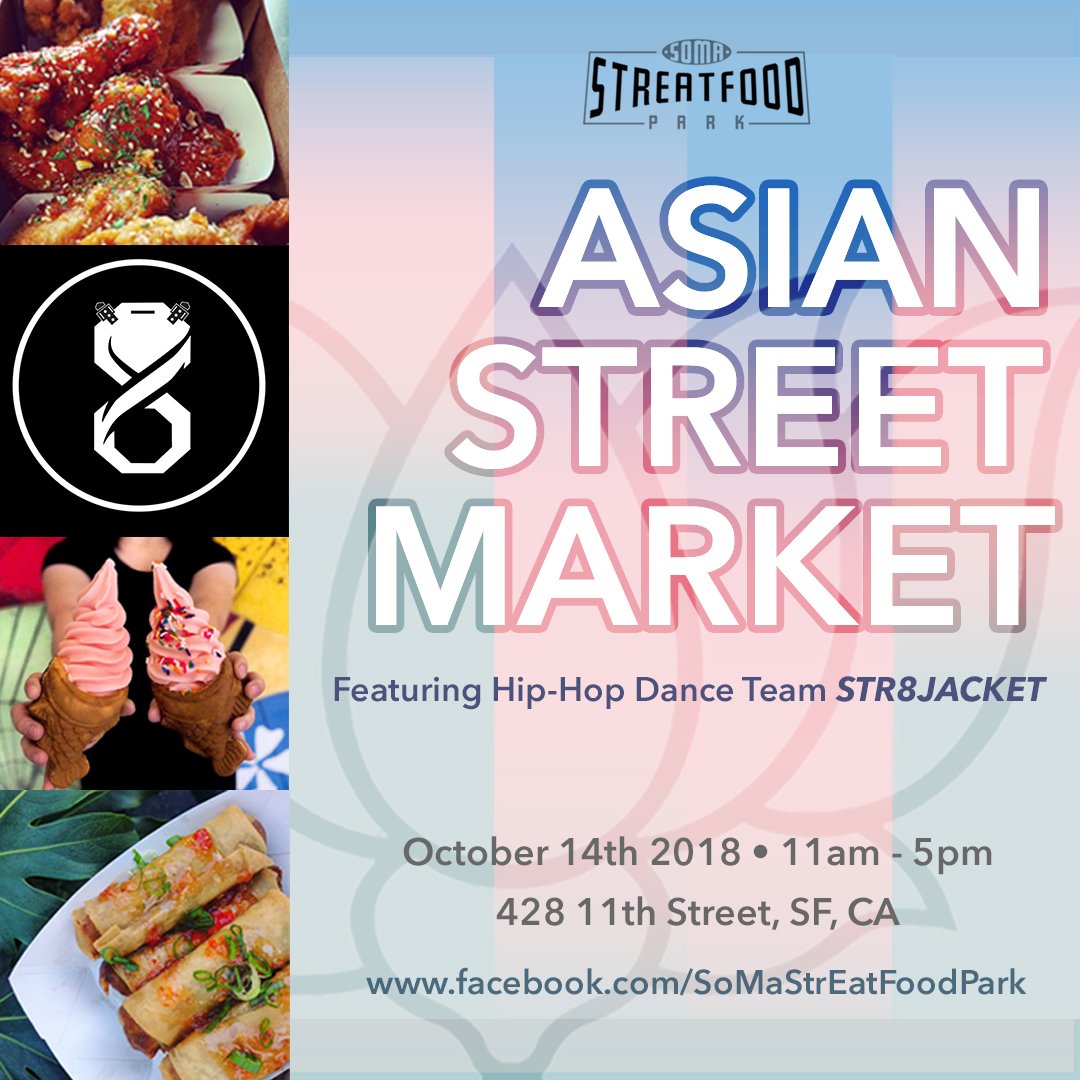 KollabSF's tweet photo. Catch @versoulmusic, @ysabellecuevas, @_str8jacket, and other talented artists performing at SoMa StrEat Food Park’s Asian Street Market benefitting Jean Parker Elementary this Sunday! Tickets here:  https://t.co/PHmHukEVZr https://t.co/sSvXcT4qQH