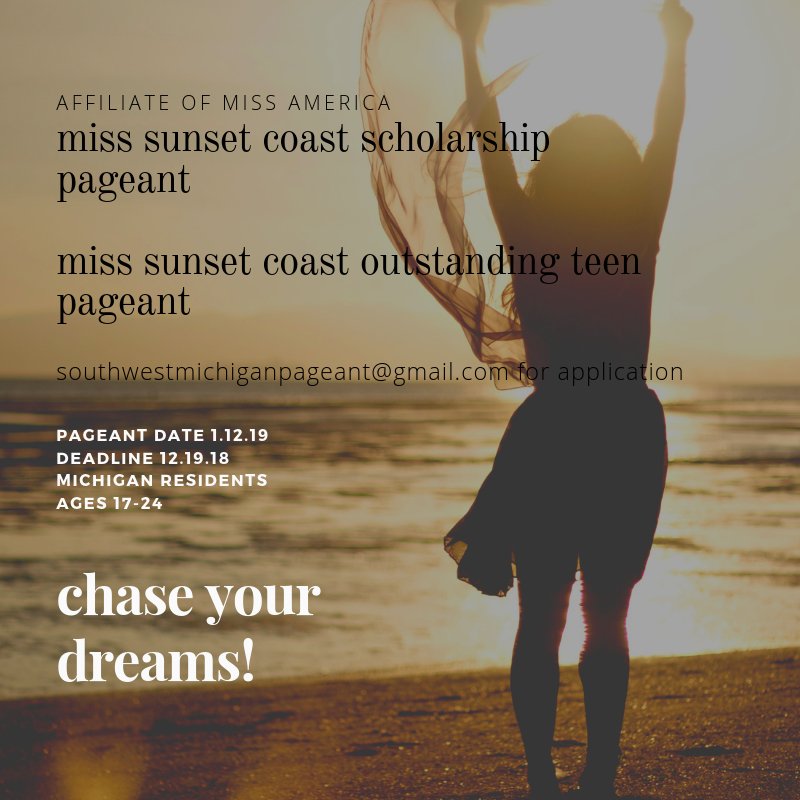 SWMIQueen's tweet image. Limited openings! Sign up today! Request an application at southwestmichiganpageant@gmail.com or call 269.982.8016. Open to all Michigan residents ages 17-24.