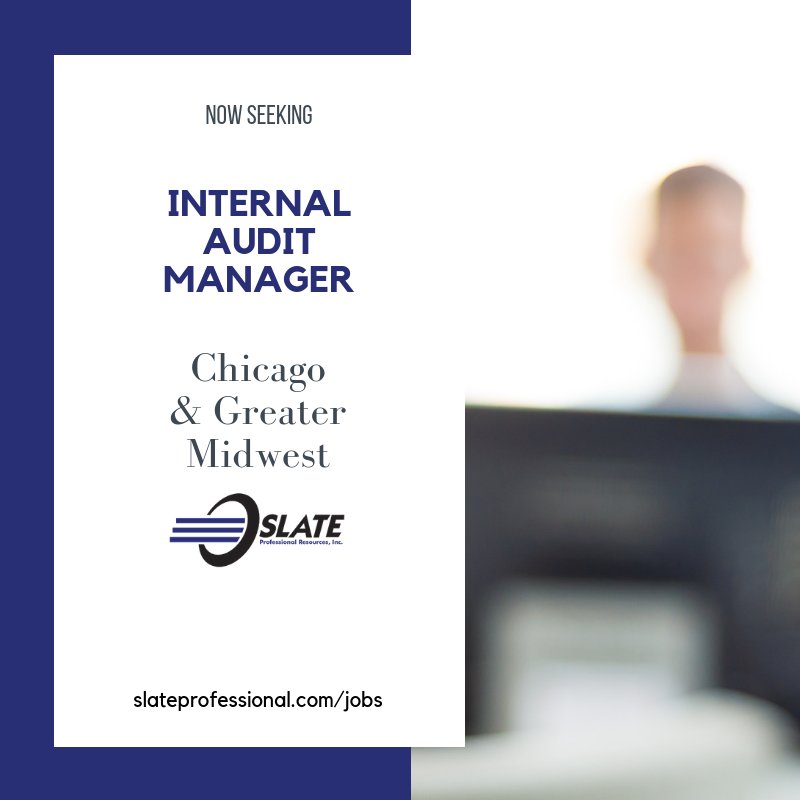 SlateProfRes's tweet image. #SlateProfessional is #nowseeking a full time #InternalAuditManager in #Chicago &amp;amp; #GreaterMidwest Area: ow.ly/trse30mahWf #jobs #Midwestjobs #healthcarejobs