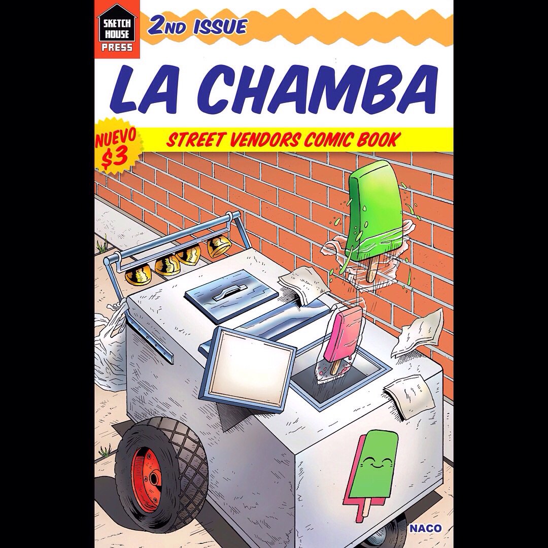 SketchHousePrss's tweet photo. Issue 2 of La Chamba is AVAILABLE to buy at ALL @GCComics shops in Illinois! This issue focuses on a day in the life of our determined paletero, Don Chucho.

Share a selfie &amp; tag #lachambacomic #sketchhousepress

Buy ONLINE, ➡️ https://t.co/tP3Bjd5ZqX &amp; search LA CHAMBA https://t.co/AHVkQ3UXRr