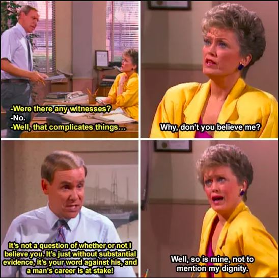 TheIronDaisy's tweet image. Wow! We've come a long way since the '80s. 

Much advance. So progress. 

#GoldenGirls #KavaNOPE