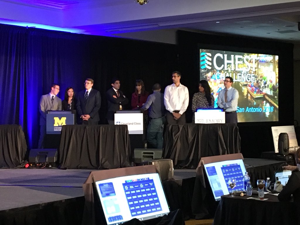 StephenLap's tweet photo. Network mixer and Chest Challenge at @CHEST2018 https://t.co/fkHYP6GEAF