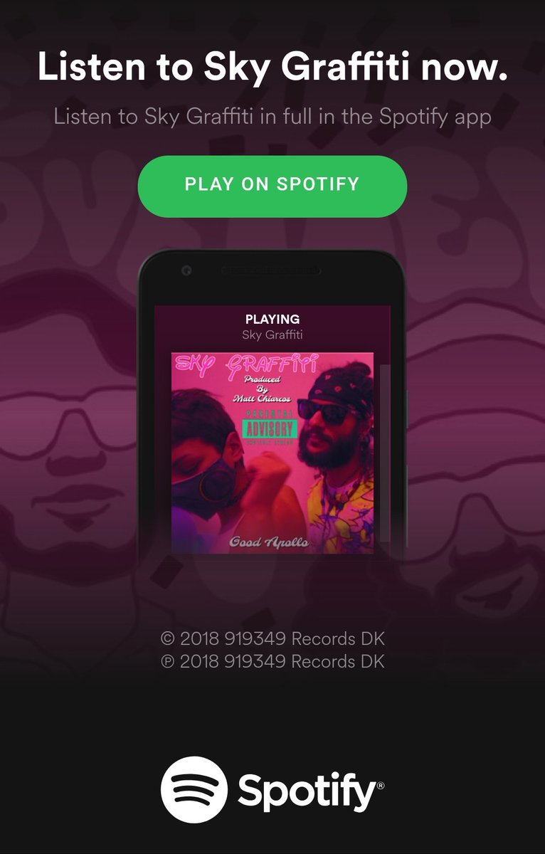 GoodApolloKid's tweet photo. My new single SKY GRAFFITI is available everywhere for sale or streaming! Original #trap. I realize my art isn't for everyone but for those who do appreciate it - Love! Share if you dig, add it to those #Spotify playlists 🙏😎 bless tha #ArtTrap life 🤑
https://t.co/yTOg2b7004 https://t.co/IH103IS3NZ
