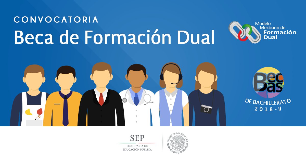 La beca para estudiantes que participan en el Modelo Mexicano de Formación Dual sigue abierta. ¡No te quedes fuera, regístrate! #BecasSEP bit.ly/2OyYsep