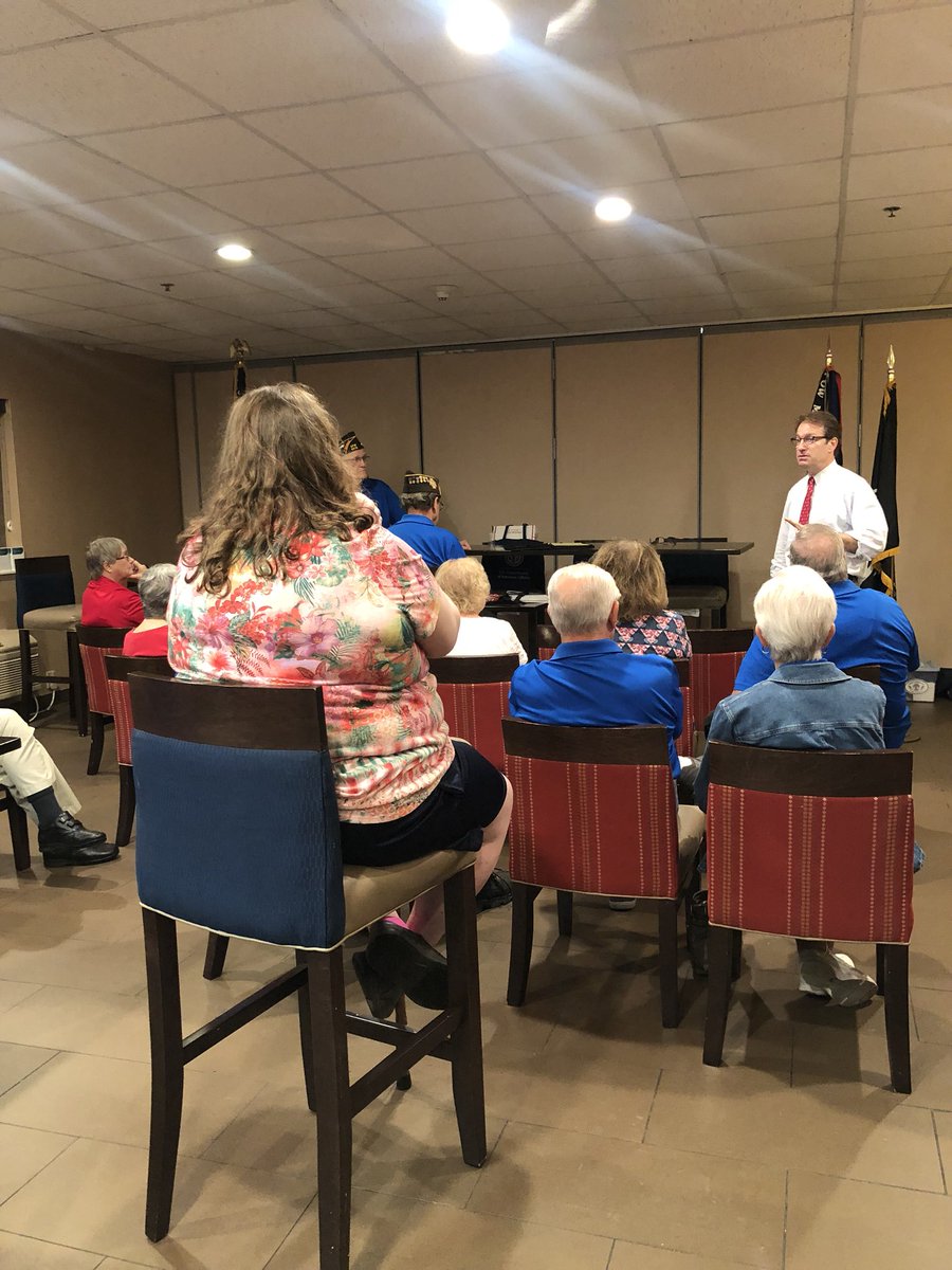 It was a pleasure spending tonight with members of the Lombard VFW. Thank you very much for your service to this country.