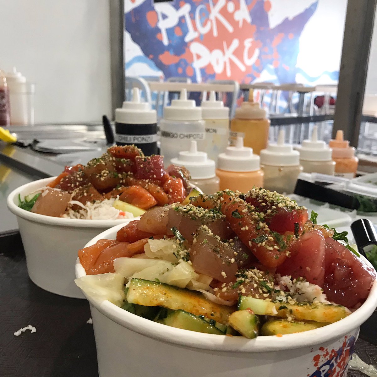 PickAPoke's tweet image. ☀️🌊🐠✨
#eatfresh #poke
