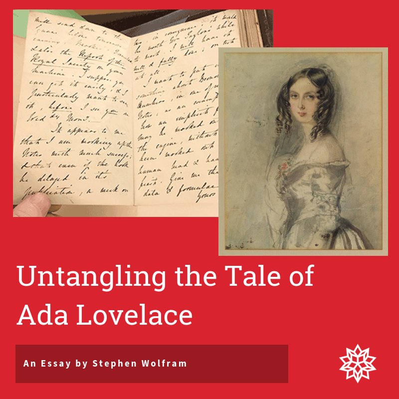 WolframResearch's tweet image. Happy #AdaLovelaceDay18! Today we&apos;re remembering the first computer programmer &amp;amp; celebrating women in computer science &amp;amp; engineering wolfr.am/gm34gqZE
