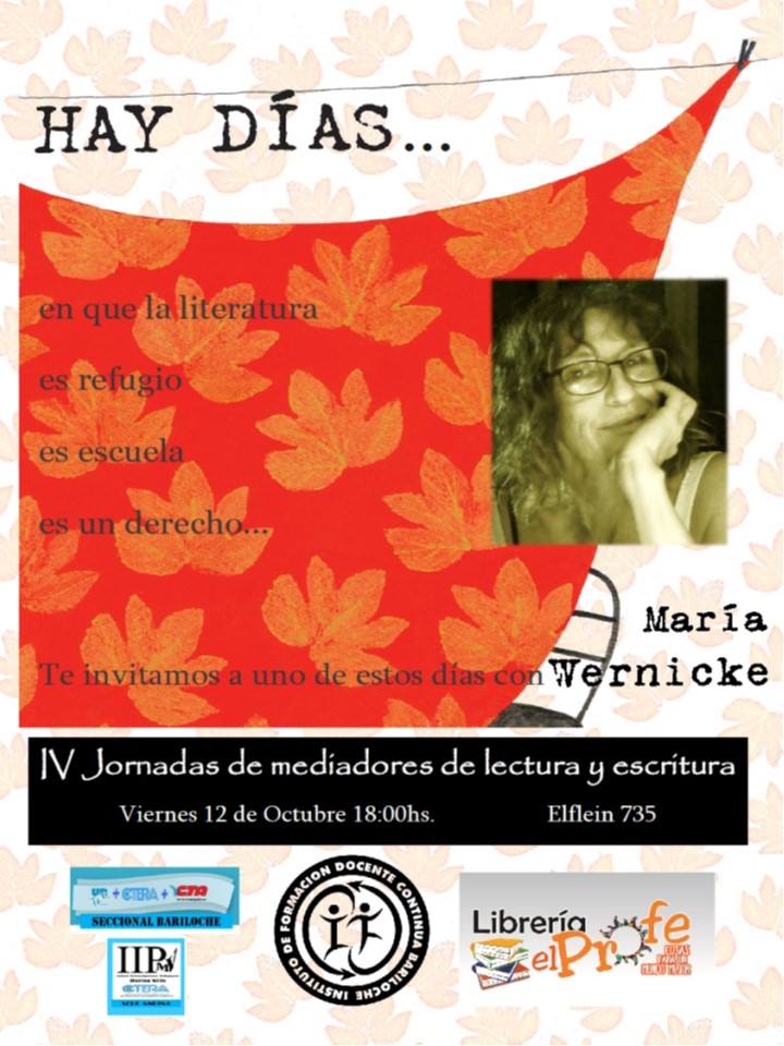 elprofedinahuap's tweet photo. Este viernes en Bariloche, María Wernicke!!!
Todo el resto no existe (por un rato por lo menos). https://t.co/fK0olVH0ac