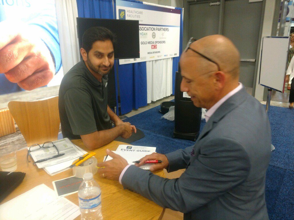 SevanSolutions's tweet image. Jim Gabriel, @SevanSolutions Project Executive, is having a blast learning about ground-breaking technologies for the future of Healthcare Facilities construction at @hcarefacilities Symposium and Expo in Austin.  #DesignForCare #Construction #hfse