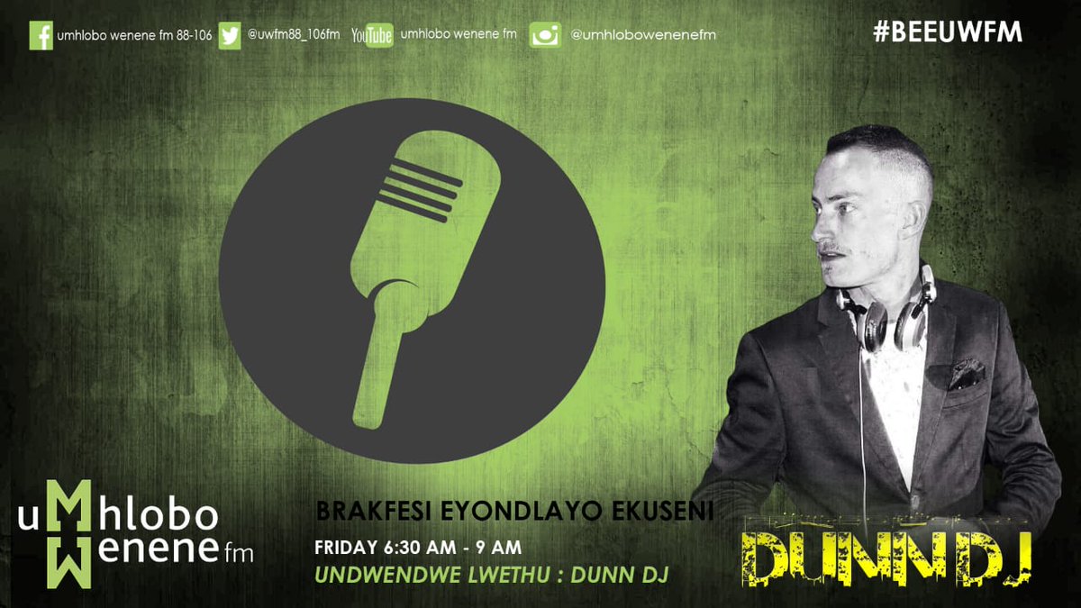 PastortheDJ's tweet photo. Woza #FridayMix on #BEEUWFM with the one and only @clint_dunn https://t.co/uQCzyvA8xC