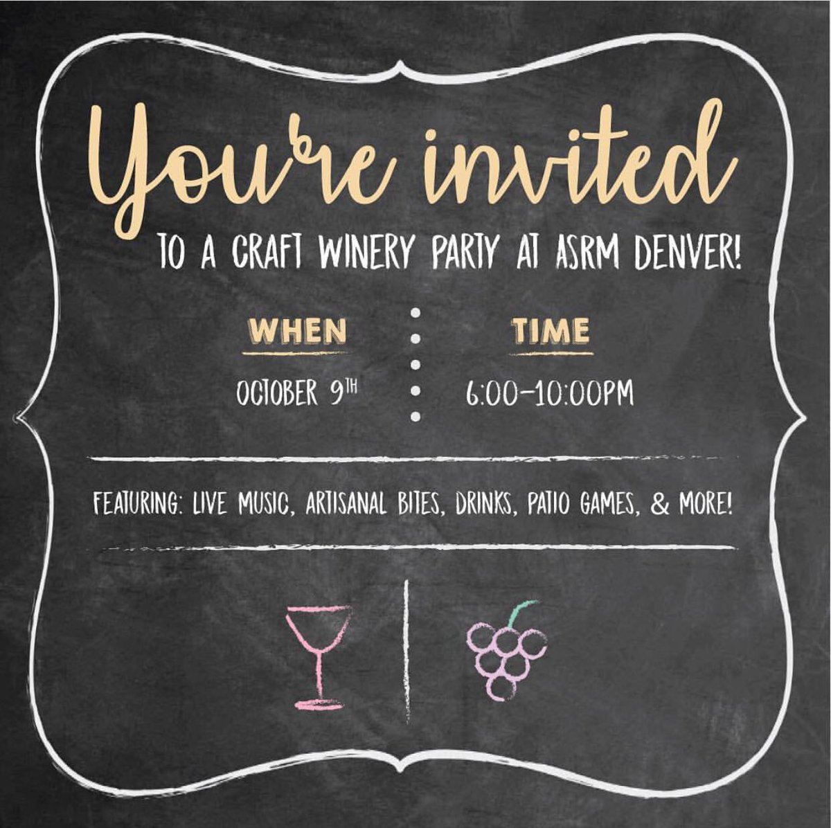 sema4's tweet photo. Are you attending #ASRM18 in Denver? Join us tonight for a great craft winery experience!
Stop by #booth213 for more information and to meet the team at #sema4! #asrmdenver #asrm2018 https://t.co/05JQWSQOuH