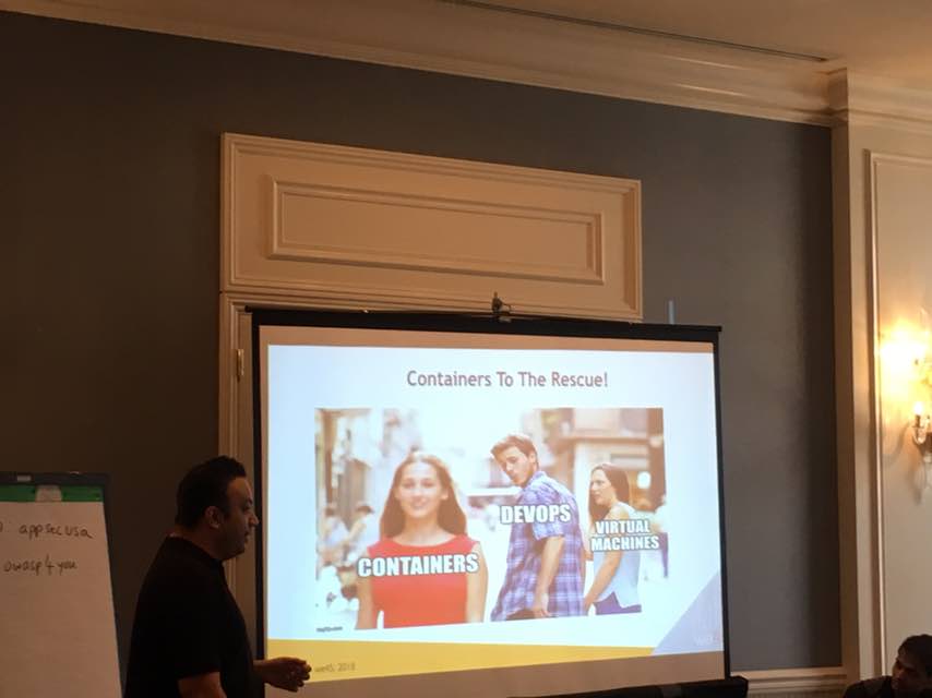 we45's tweet photo. . @we45 's Container Orchestration and Serverless Security training is in full swing at @appsecusa . @abhaybhargav sure has his methods #AppSecTourBus2018 #AppSecUSA18 https://t.co/yEtHj3D3DE