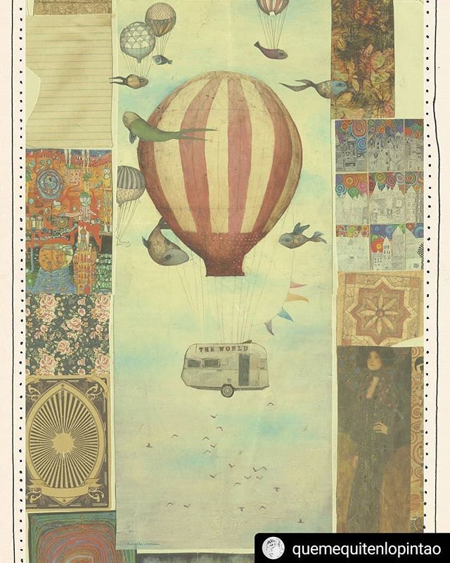 Nos vamos amigos..
pronto más info.. #Repost @quemequitenlopintao
• • • • •
Collage

#angelamorales #ilustración #collage #postal