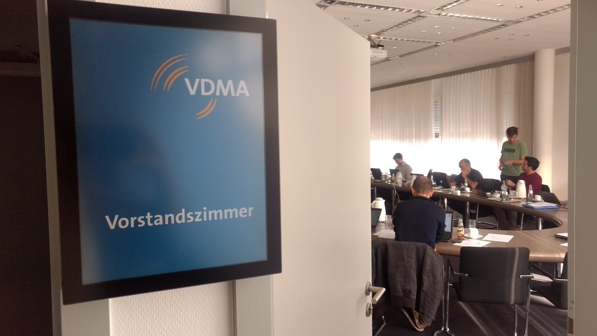 RobMoSys's tweet image. Discussing the next steps. General Assembly of the RobMoSys Consortium in Frankfurt  #robotics #softwaredevelopment #modeldrivenengineering #SoftwareEngineer #robotic