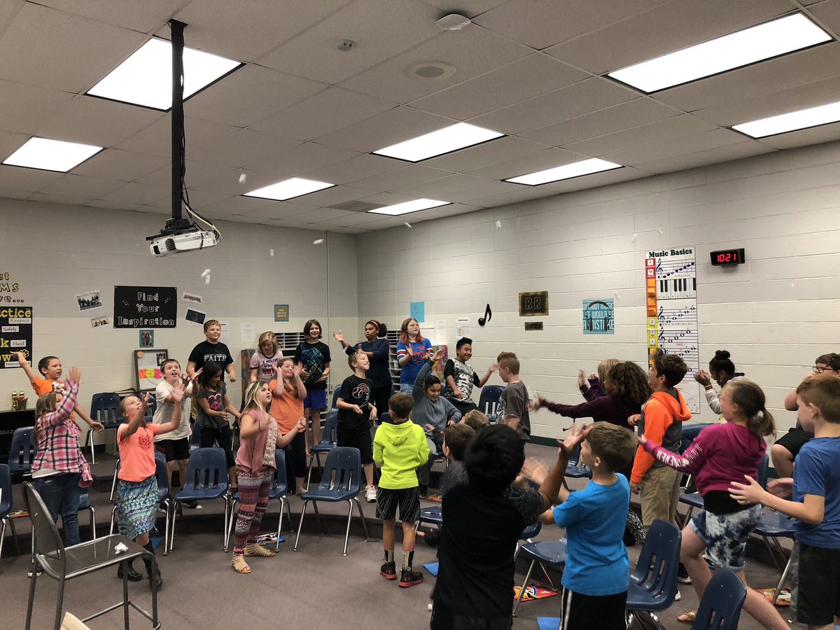 Burgundy Brainiacs sharing ideas in music snowball style! #NMSchampions