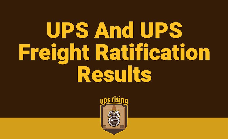 Here are the UPS and UPS Freight contract vote tallies, including UPS vote count by Supplement and UPS Freight count by Local. A local by local breakdown of the UPS vote will be forthcoming: upsrising.org/2018/10/09/ups…