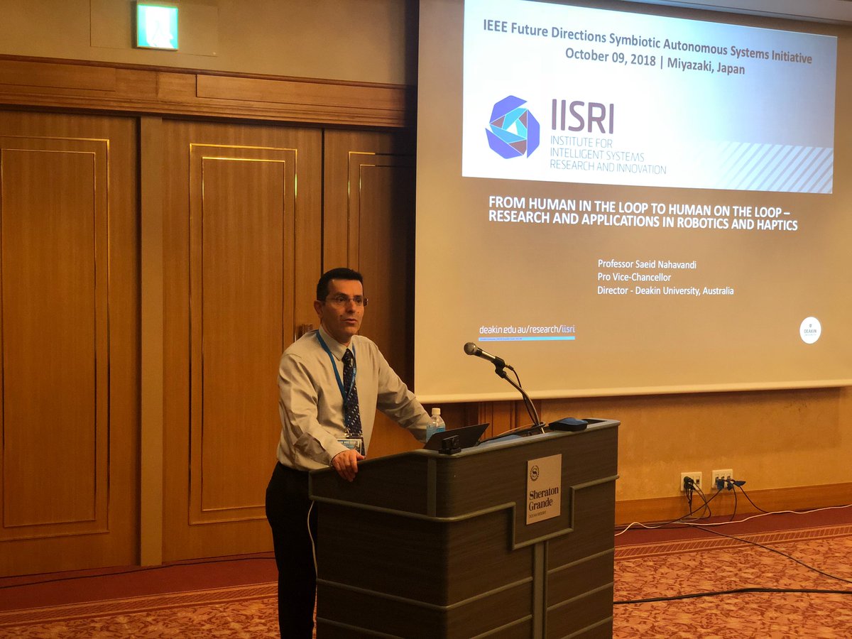 ieee_smcs's tweet image. Professor Saeid Nahavandi presenting the future of autonomy!
#IEEESMCS #SMC2018Conference