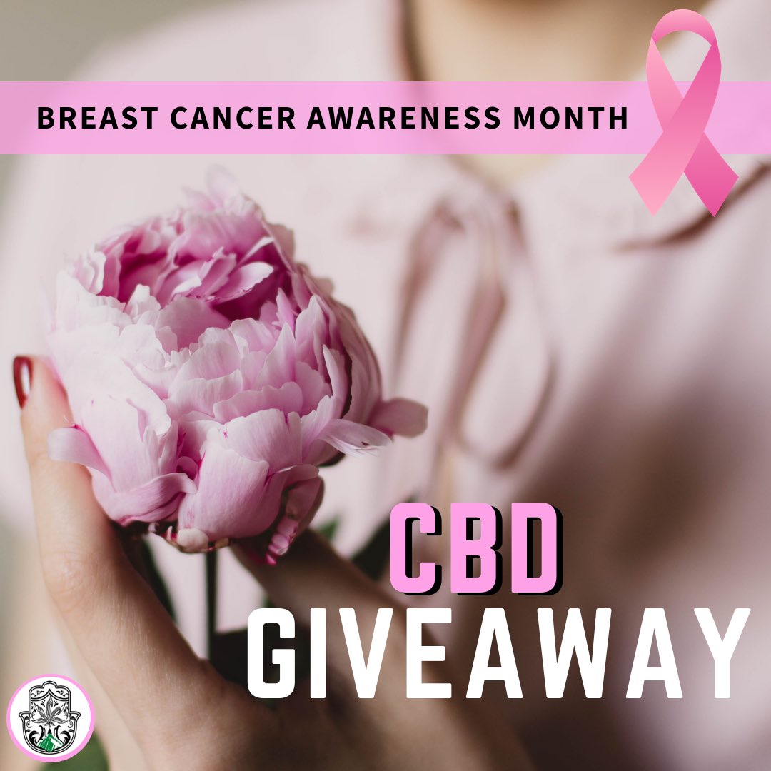 Participate in our CBD Giveaway! 
Click here: 
facebook.com/19786460391170…
- 🌸🌱 -
#giveaway #cbd #BreastCancerAwarenessMonth