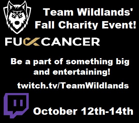 conk56's tweet photo. Hey my guys I will be going live in about an hour on the @Team_Wildlands charity stream, come help us out in saying #fuckcancer #twitch #charity https://t.co/1zC5YrRjxa