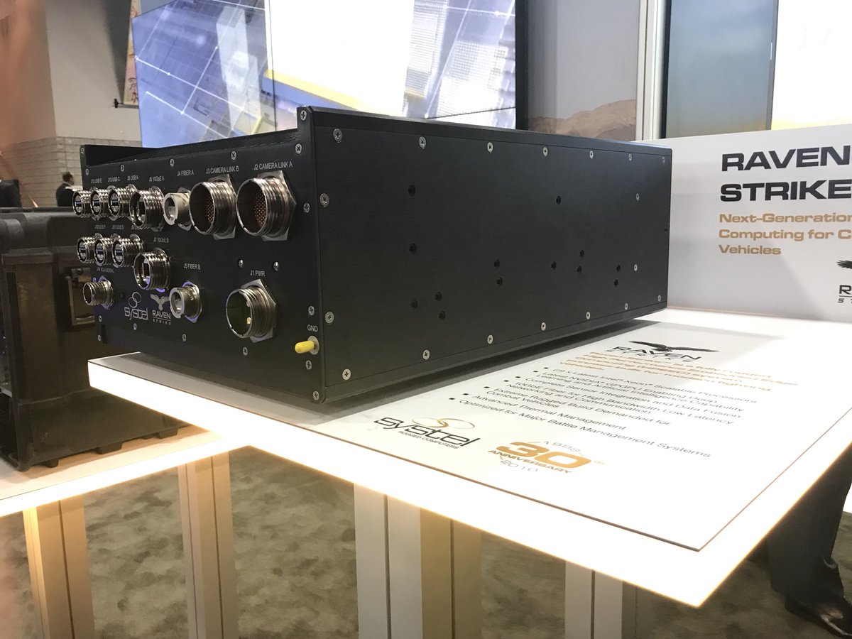 mariana_iriarte's tweet photo. .@systelusa releases the #RAVENSTRIKE - #ai #deeplearning for those soldiers on the move. Yes it’s #swap-optimized @AUSAorg #AUSA2018 https://t.co/CwKoH3RCf2