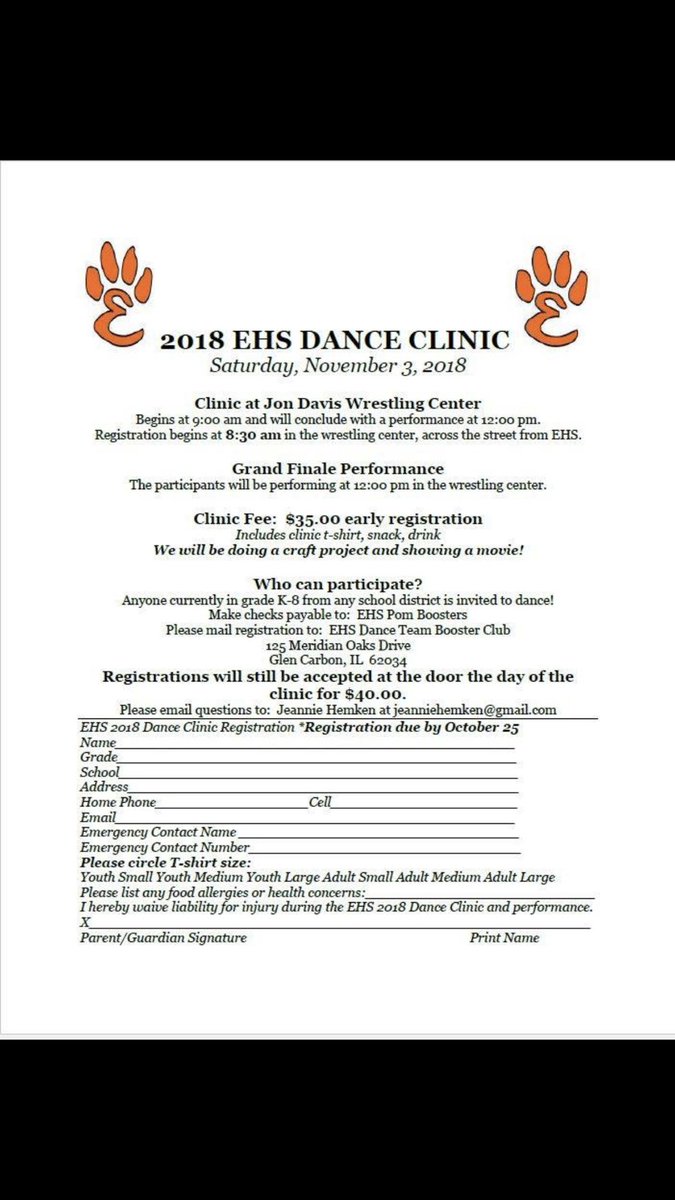 ehsdancerocks's tweet image. Join us at our dance clinic on Saturday, November 3!