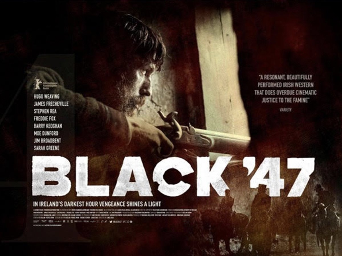 IrishMemorialPH's tweet photo. Black ‘47 is finally playing at the Roxy Theatre in Philadelphia! To see a groundbreaking film that follows one man’s search for revenge, set during Ireland’s Great Hunger, get your tickets at: https://t.co/5GSJGrAdD0 #black47 #greathunger #philly #ireland #movietwit https://t.co/4MqRsJC2sF
