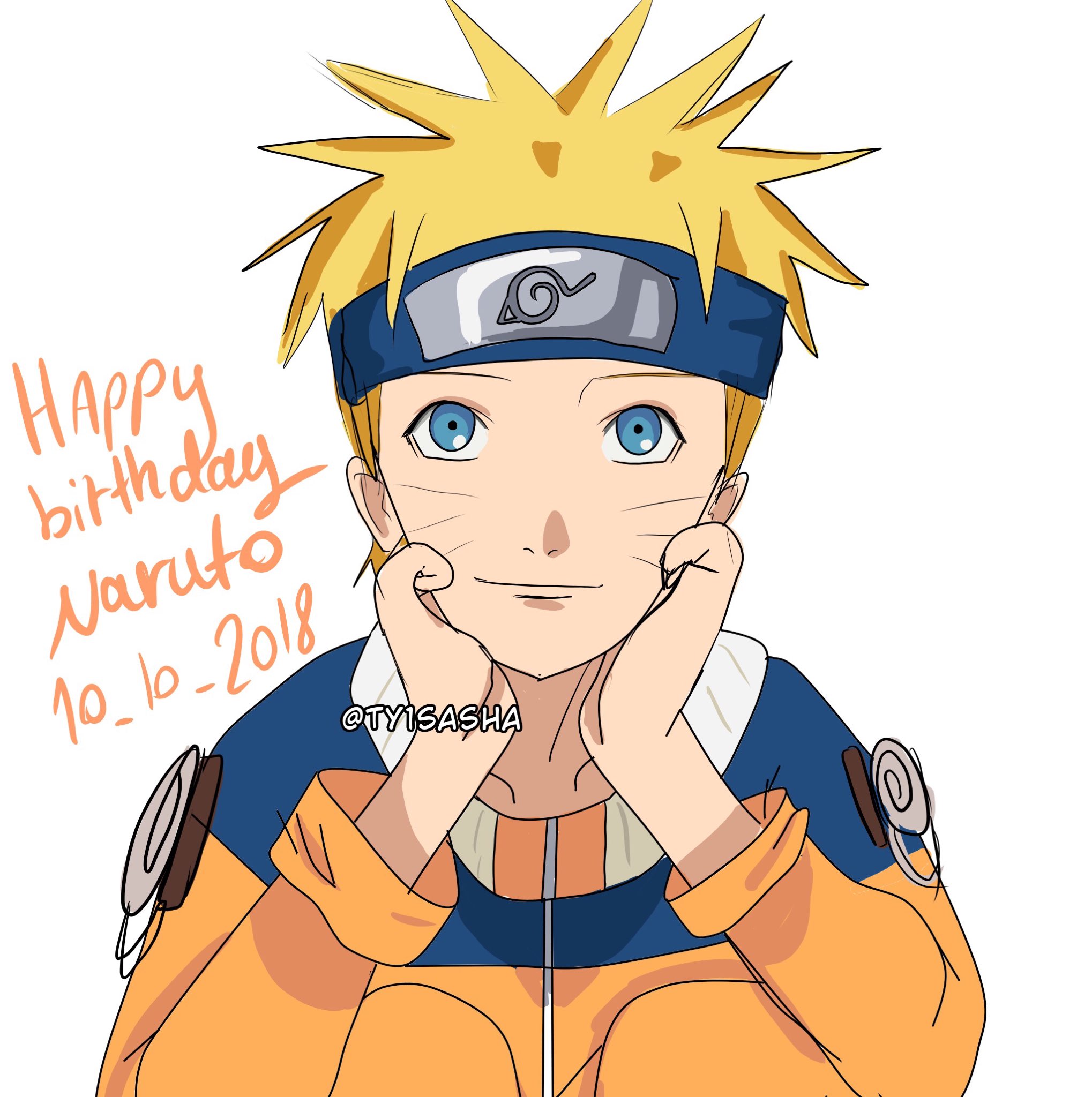 Happy birthday seventh Hokage Naruto Uzumaki    