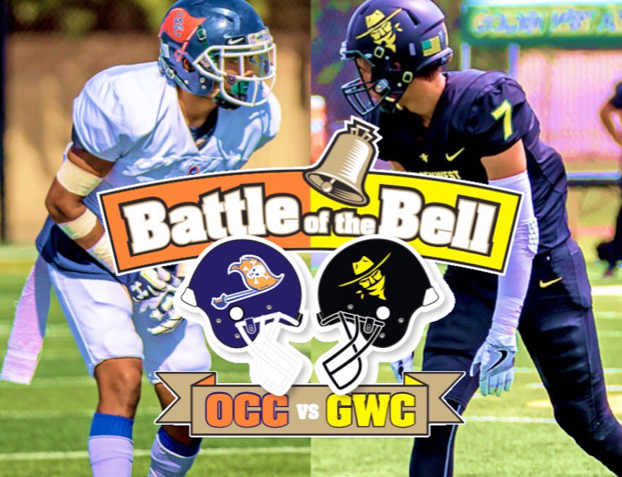 KariAtencio's tweet photo. @davidatencio07, GWC #7 vs. @GasperAtencio, OCC #18; Offense vs Defense, brother vs brother, GWC vs OCC. I’m split down the middle! Saturday, at OCC @ 6. May the best team win💕🏈 @GWCfootball @OCCAthletics @coach_corcoran @EdisonFootball_ @DailyPilotSport @SteveFryer https://t.co/RBPXlUeycr