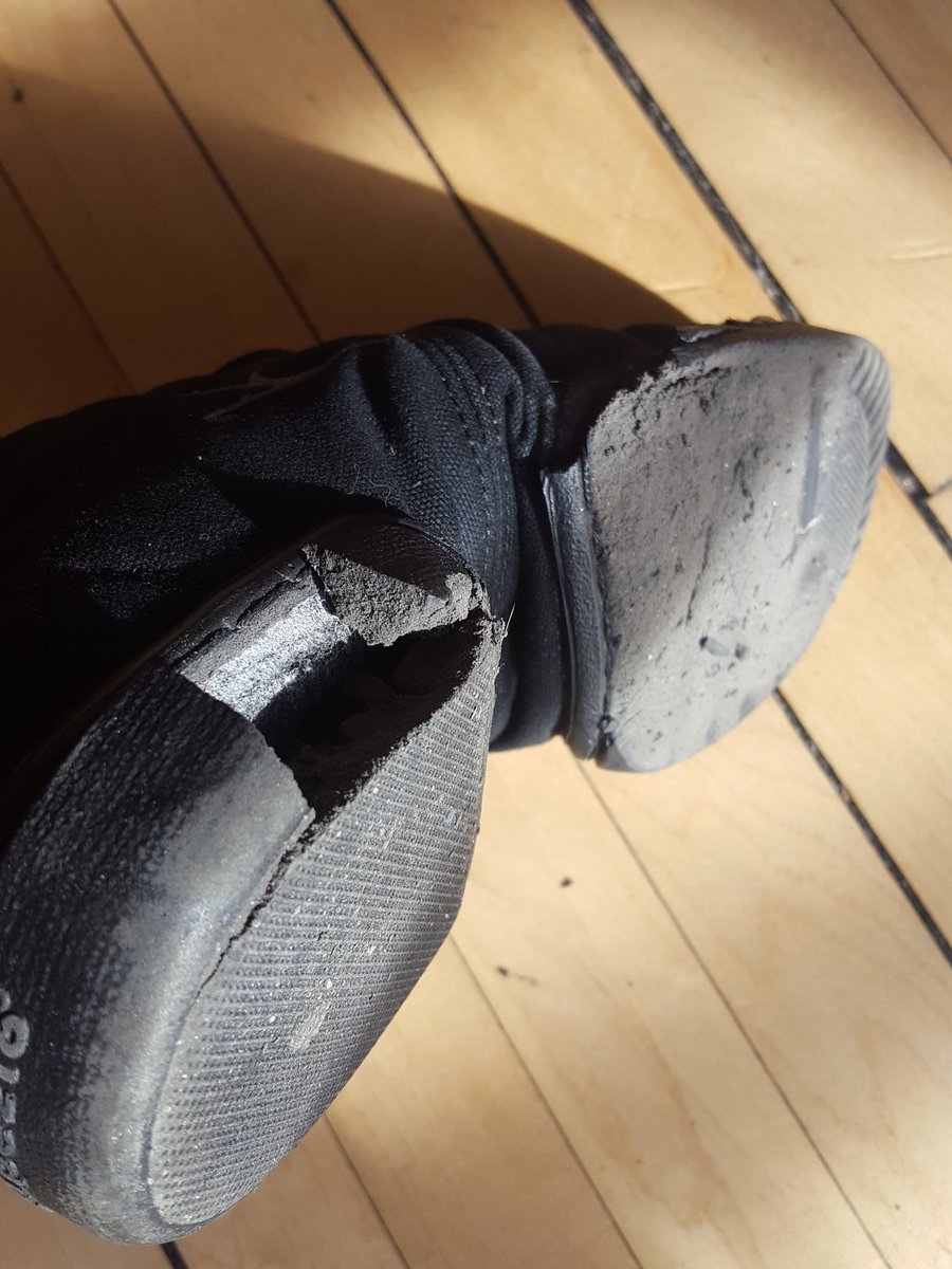 EmilyMcKinneyWx's tweet photo. If this isn't hard dancing, I don't know what is! My dance shoes totally fell apart! 😂💃#dwtovs https://t.co/HYRDQvnXjc