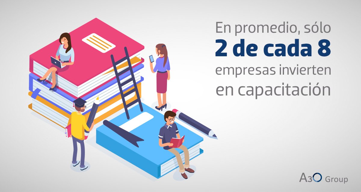 A3OGroup's tweet photo. En México pocas las empresas invierten en capacitación para su personal, un factor que afecta la competitividad de cualquier organización. A través de nuestra solución Talent Engineering capacitamos a tus empleados para potenciar tu empresa. Invierte en el desarrollo de tu gente. https://t.co/XhCs7HtWh3