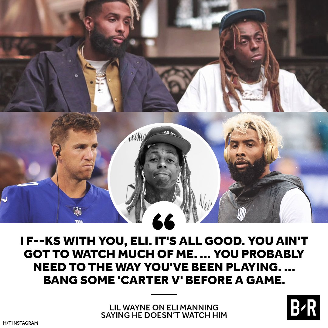BleacherReport's tweet photo. Wise advice for Eli? https://t.co/omzlruImaX