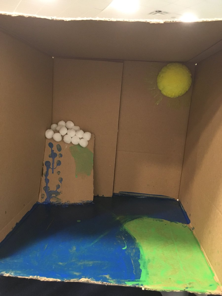 Saw some excellent models of the water cycle being created this morning! #PiersonCubs